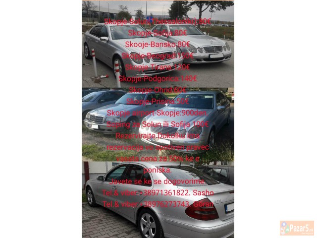 Taxi Taksi Prevoz Grcija Bugarija I Dr.lux A Evtin