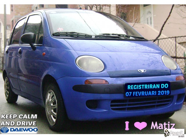 Evtino-daewoo Matiz/plin A-test/registriran Cela G