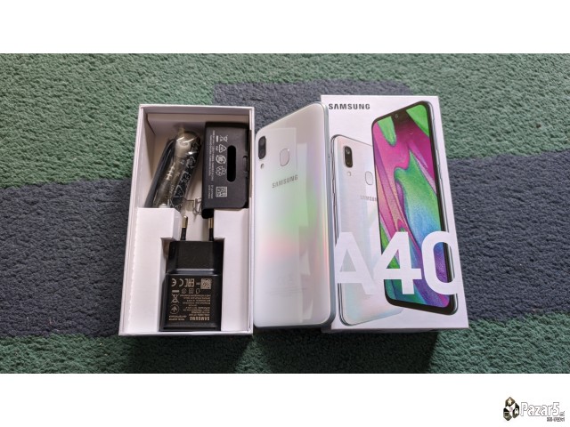 Kako Nov! Samsung A40 White 4gb Ram 64gb Full Pack
