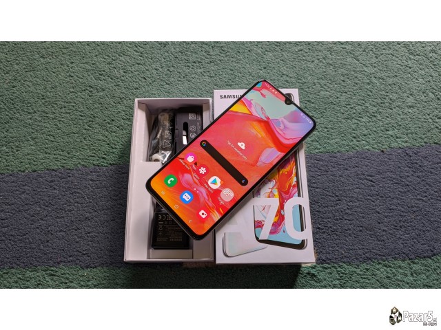 Kako Nov! Samsung A70 White 6gb Ram 128gb Full Pac