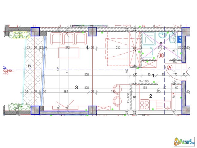 СТАНОВИ - ЗГРАДА КИНО КАРПОШ (Дебар Маало) СО ИМОТ