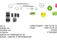 Servisiranje Na Mehanizmi Na Avto Stakla Prodazba 