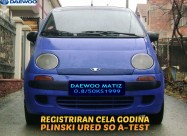 Evtino-daewoo Matiz/plin A-test/registriran Cela G