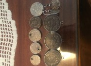 Stari Srebreni Moneti I Srebreni Obetki Racna Izra