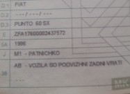 Fiat Punto 1.2  44kw 1996 година