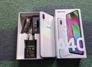 Kako Nov! Samsung A40 White 4gb Ram 64gb Full Pack