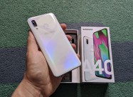 Kako Nov! Samsung A40 White 4gb Ram 64gb Full Pack