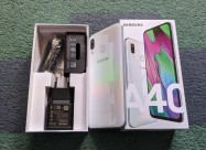 Kako Nov! Samsung A40 White 4gb Ram 64gb Full Pack