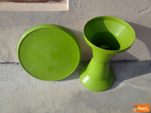 Masi Masa Mala Drvena Plasticna Okrugla Skaf Polic