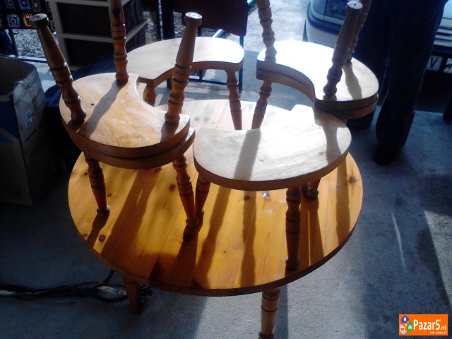 Masi Masa Mala Drvena Plasticna Okrugla Skaf Polic