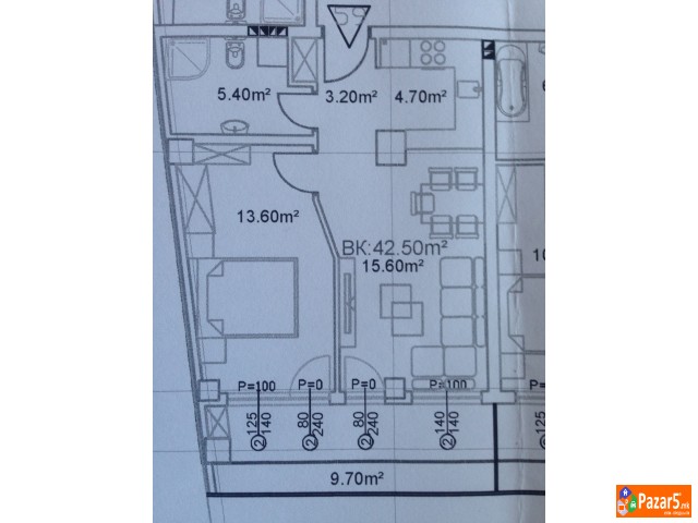 Nov Stan 53m2 (43+10m2 Terasa) Gjorce Petrov