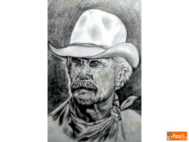 Crtanja Na Portreti So Tehnika Grafika