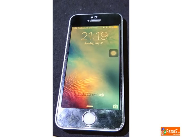  Се продава Iphone 5s Silver 16gb- одлично зачуван