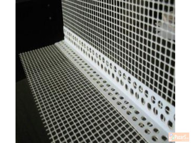 PVC lajsni so mreza za fasada 10cm x 10cm