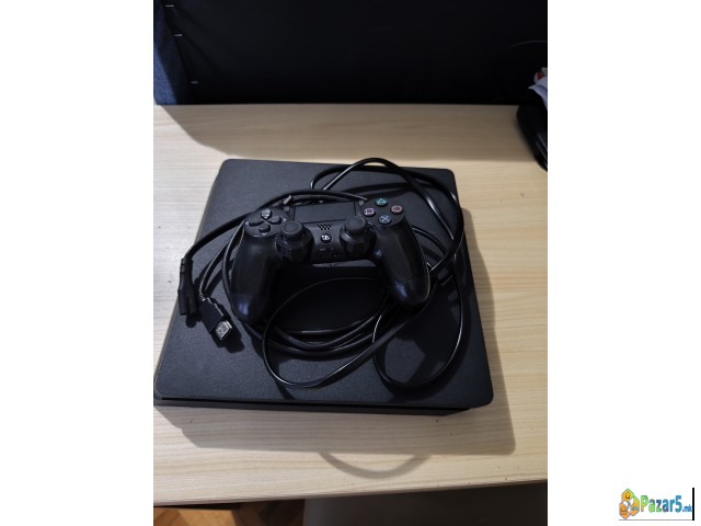 Ps4 Slim 500gb + оригинален Dualshock 4 + кабли