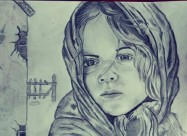 Crtanja Na Portreti So Tehnika Grafika